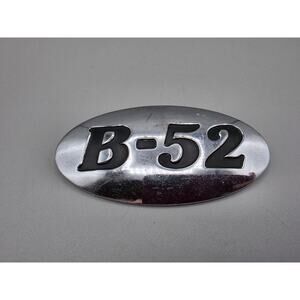 Vintage B-52 Audio Equipment Metal Logo Emblem Badge Stereo Receiver